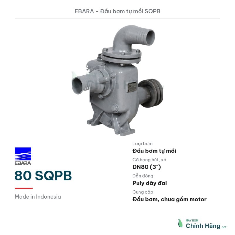 Đầu bơm tự mồi Ebara 80 SQPB