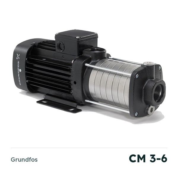 Máy bơm trục ngang đa tầng cánh Grundfos CM 3-6 (670W)