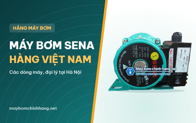 Máy bơm nước Sena: giới thiệu hãng, các dòng máy và đại lý Hà Nội